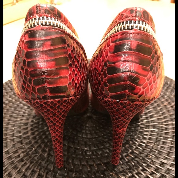 NEW C LABEL MAROON/Blk Sz8 HEELS - Picture 5 of 8